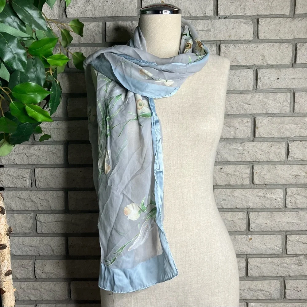 Vintage Silk Blend Italian Scarf